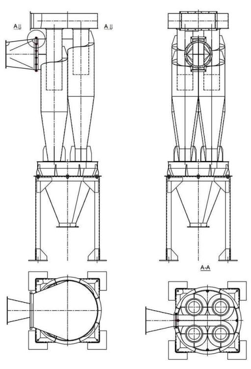 чертеж циклона У21-ББЦ в Норильске